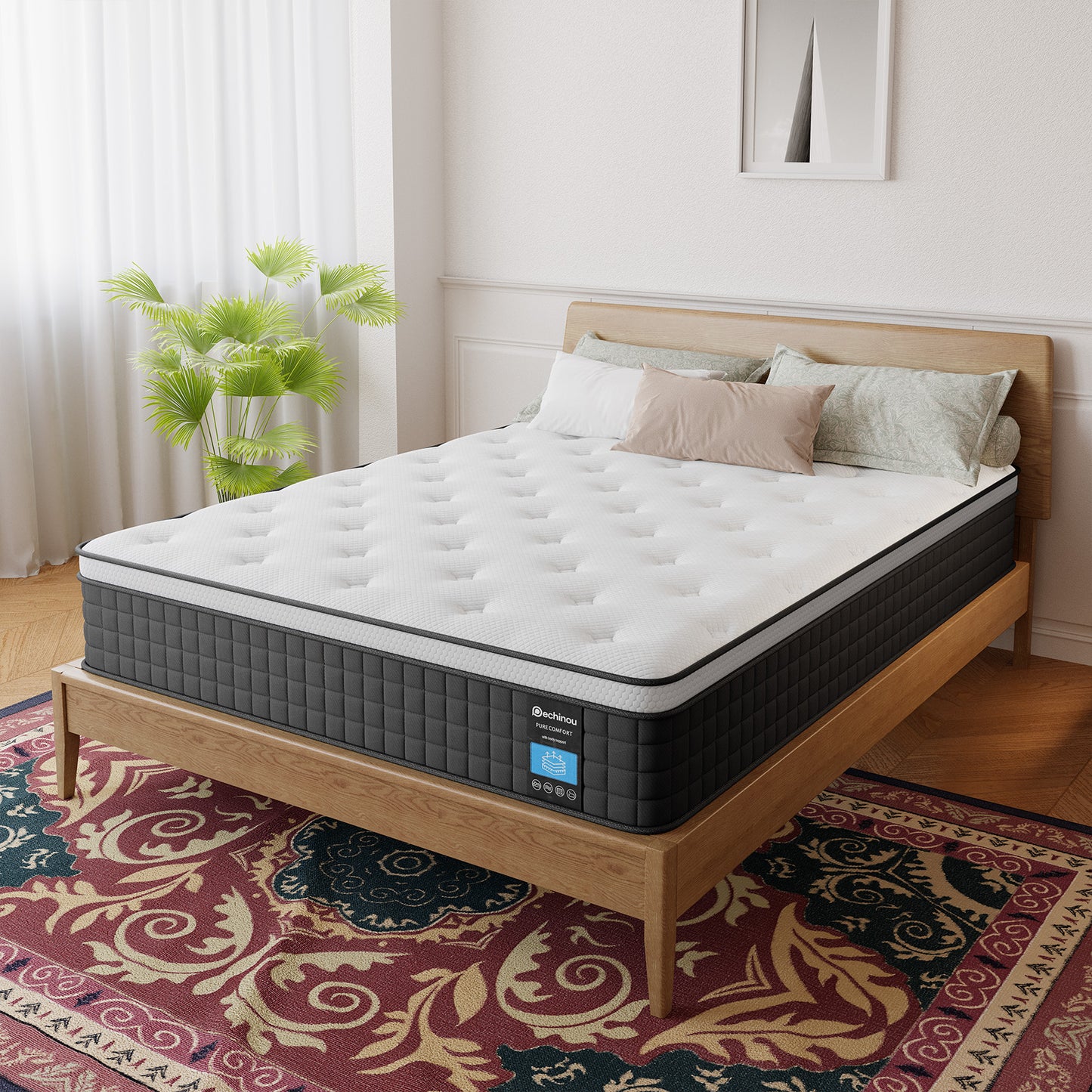 Pechinou Classic Hybrid Mattress, CertiPUR-US, ZG04