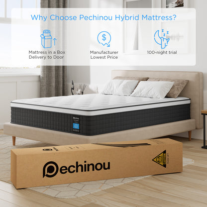 Pechinou Classic Hybrid Mattress, CertiPUR-US, ZG04