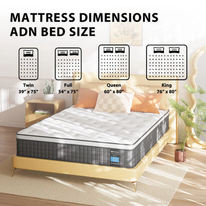 Pechinou Classic Hybrid Mattress, CertiPUR-US, ZG04